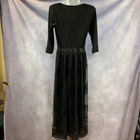 GRAPENT Women's Sequin 3/4 Sleeves Evening Gown - Picture 9 of 9